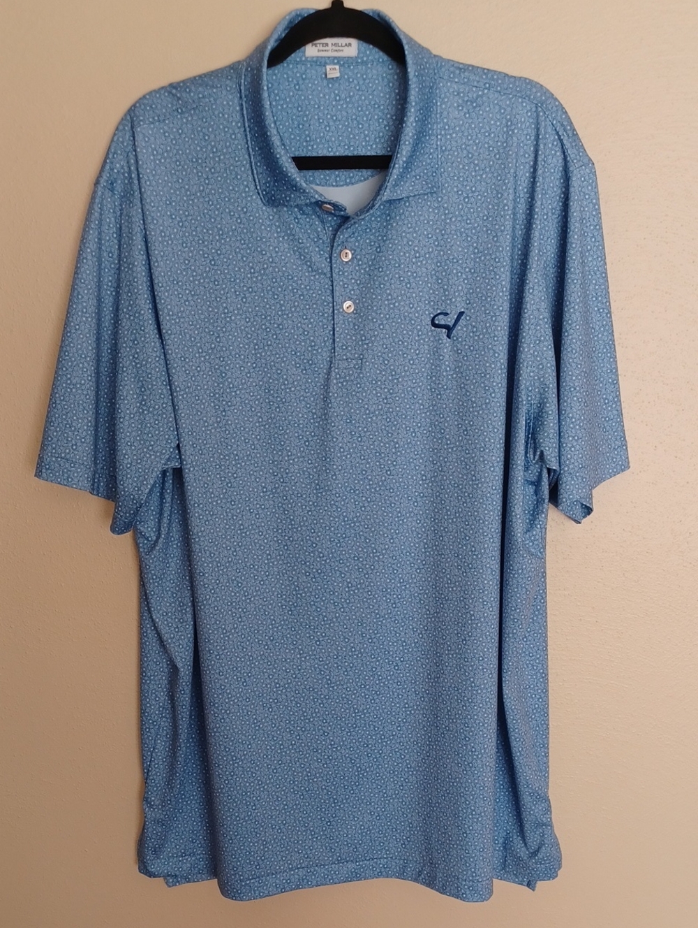 Peter Millar Summer Comfort Performance Polo Shirt Sand Valley Golf SZ XXL NWOT
